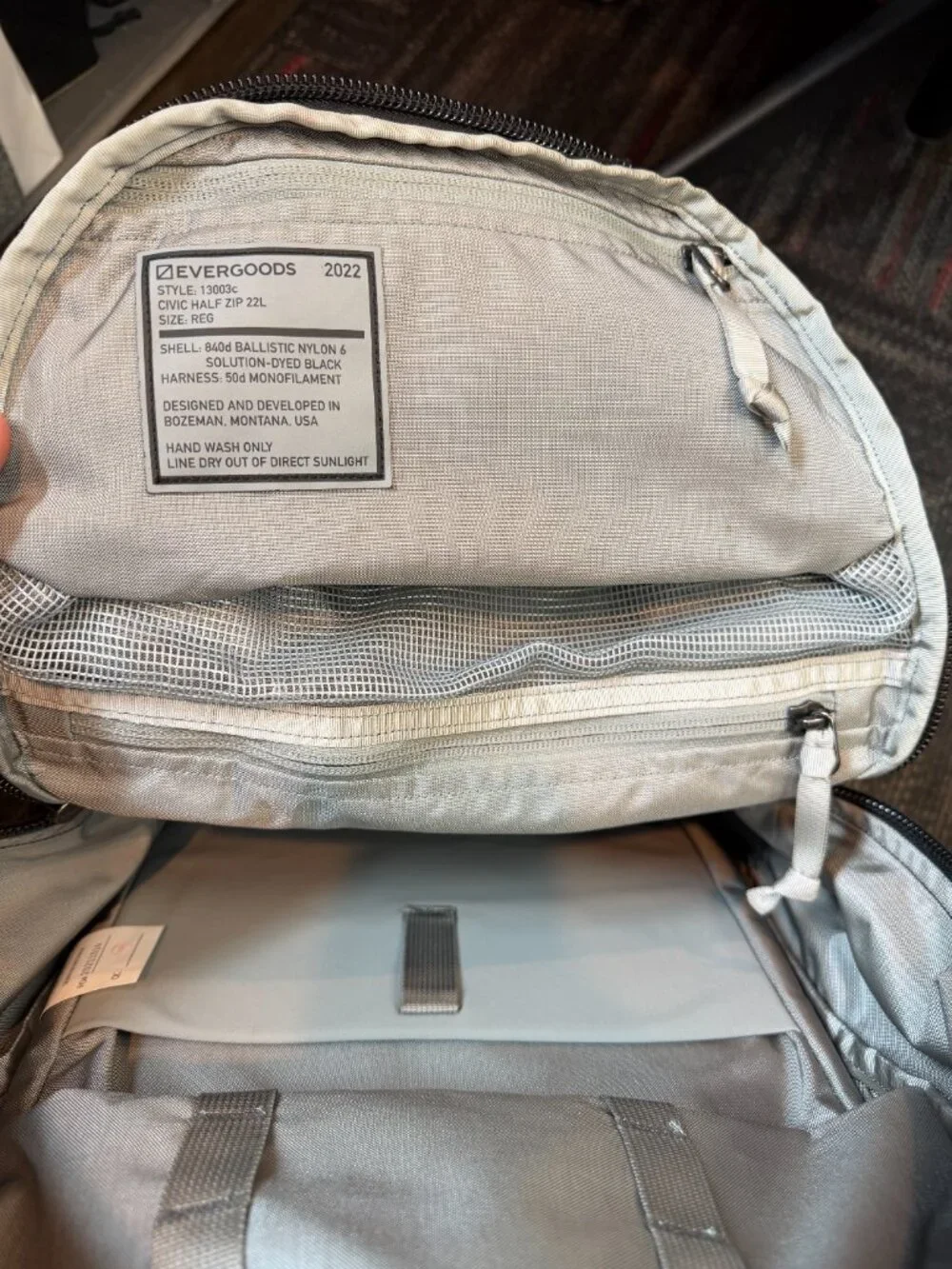 Evergoods Civic Half Zip 22l